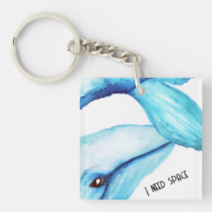 Porte-clés Bouton Baleine