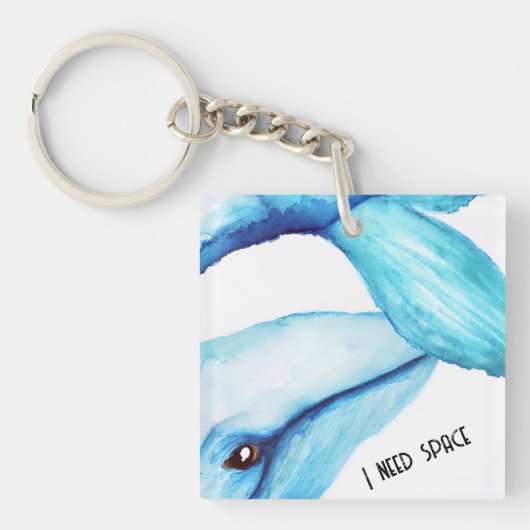 Porte-clés Bouton Baleine (Devant)