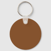 Porte-clés bouton Brun Rouille (Recto)