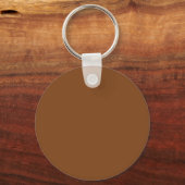 Porte-clés bouton Brun Rouille (Recto)