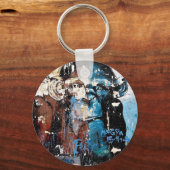 Porte-clés Bouton de base 5,7 cm de singe Bouton Bouton Bouto (Recto)