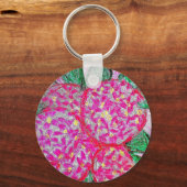 Porte-clés Bouton de base Cercle de clé Hydrangeas (Recto)