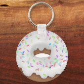 Porte-clés Bouton de boulangerie à beignets de vanille (Recto)