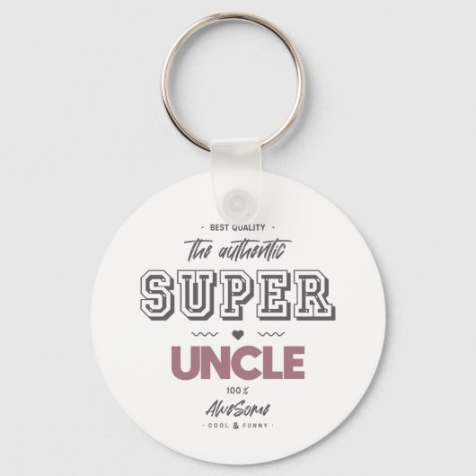 Porte-clés Bouton de l'oncle grand authentique (Recto)