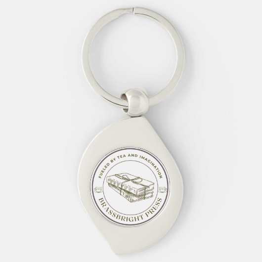 Porte-clés Bouton de presse Brassbright (Devant)