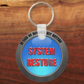Porte-clés Bouton de restauration du système en Coque de divo (Recto)