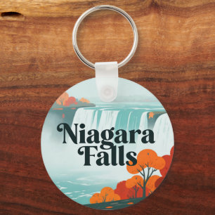 Porte-clés Bouton de sac à dos des chutes du Niagara