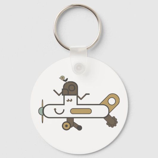 Porte-clés Bouton de touche de l'avion (Recto)