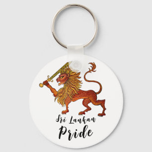 Porte-clés Bouton du drapeau sri lankais