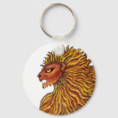 Porte-clés Bouton du drapeau sri lankais (Verso)