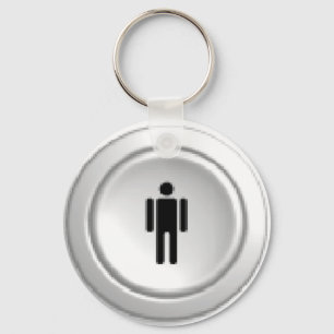 Porte-clés bouton du joueur 1 d'arcade