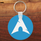 Porte-clés Bouton du logo Arch Linux (Recto)