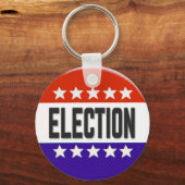 Porte-clés Bouton Élection (Recto)