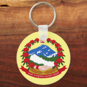 Porte-clés Bouton Emblème du Népal (Recto)