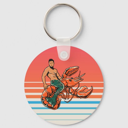 Porte-clés Bouton Homard de Merman Riding (Recto)