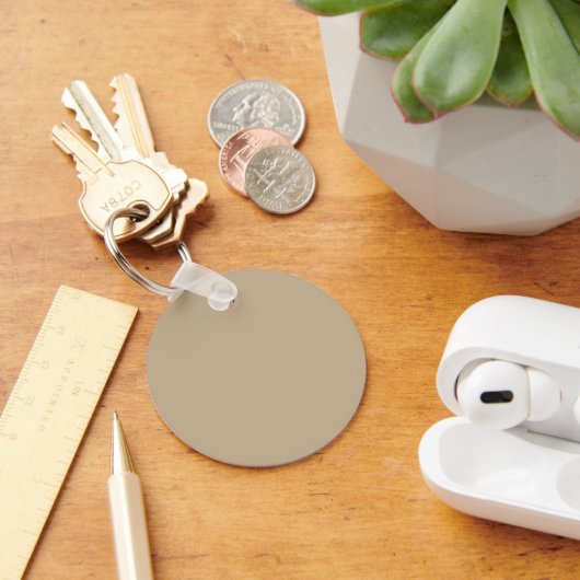 Porte-clés bouton Kaki (Bureau)
