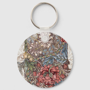 PORTE-CLÉS BOUTON KEYRING : WILLIAM MORRIS DESIGN
