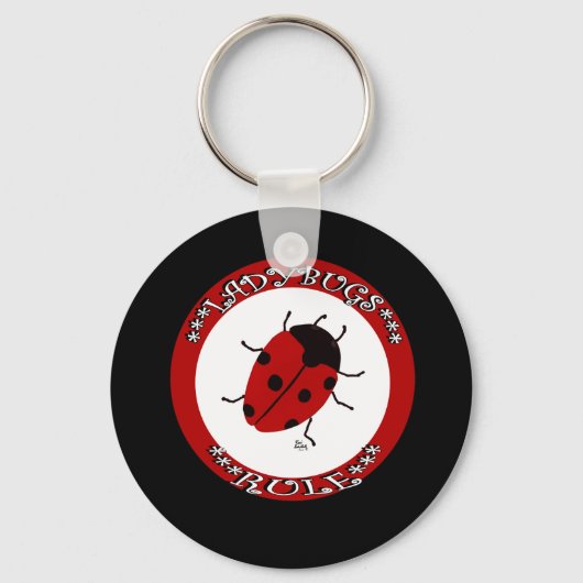 Porte-clés Bouton Ladybug (Recto)