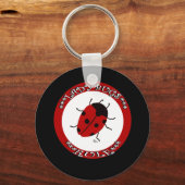 Porte-clés Bouton Ladybug (Recto)