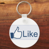 Porte-clés Bouton Like - porte - clé (Recto)