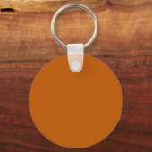 Porte-clés Bouton Orange Brûlé (Recto)