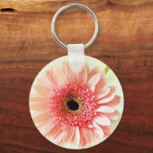Porte-clés Bouton Pinback Gerbera Daisy (Verso)
