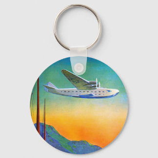 Porte-clés Bouton Porte - clé du Bouton de l'Artwork de Voyag