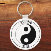 Porte-clés Bouton porte - clé Logo Tai Chi (Recto)