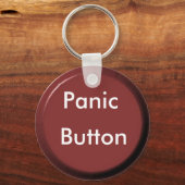 Porte-clés bouton rond, Panique, Bouton (Recto)