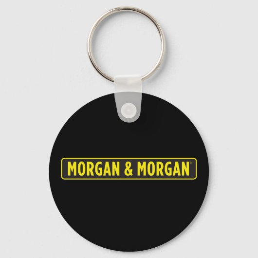 Porte-clés Bouton rond petit Morgan & Morgan (Recto)