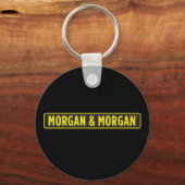 Porte-clés Bouton rond petit Morgan & Morgan (Recto)