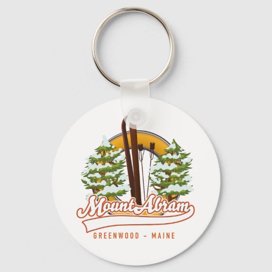 Porte-clés Bouton Ski Mount Abram Greenwood (Recto)