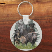 Porte-clés Bouton Sticker Jagdterrier (Recto)