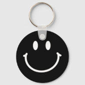 Porte-clés Bouton Visage Heureux (Recto)