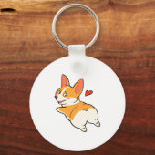 Porte-clés Boutons Corgi (Recto)