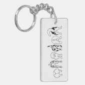 Porte-clés Boutons de chien (Devant gauche)