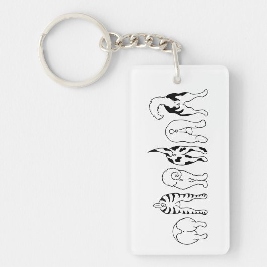 Porte-clés Boutons de chien (Devant)