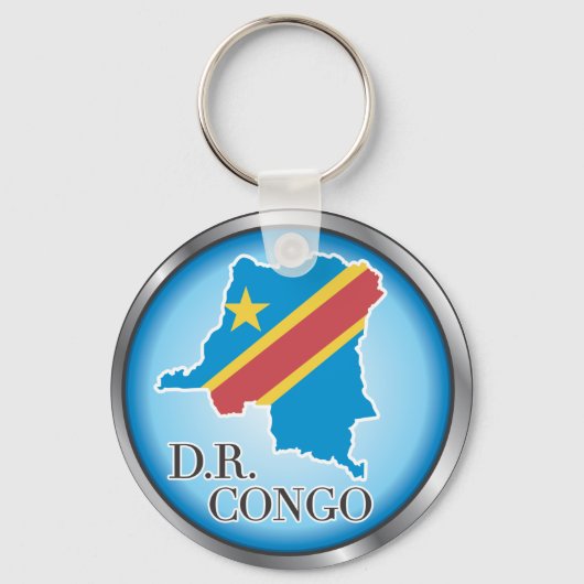 Porte-clés Boutons de pays africains (Recto)