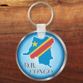 Porte-clés Boutons de pays africains (Recto)