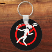 Porte-clés Boutons et Magnets de danger pour le sèche-cheveux (Recto)