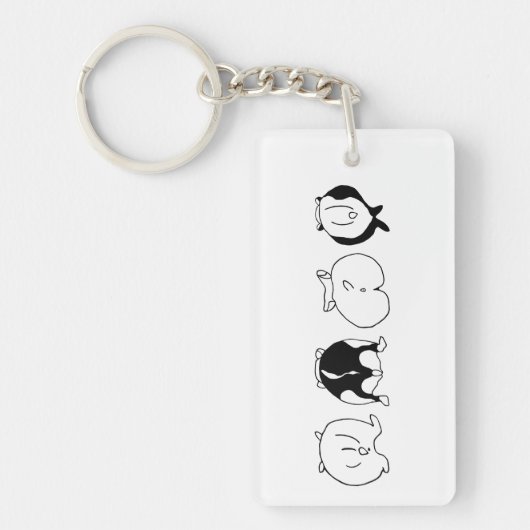 Porte-clés Boutons Hamster (Devant)