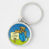 Porte-clés Bovins avec signe (Devant)