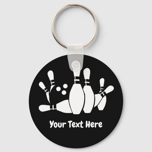 Porte-clés Bowler Bowler Pins de balle personnalisée (Recto)