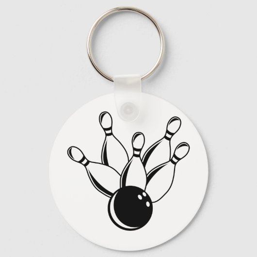 Porte-clés Bowling à dix broches (Recto)