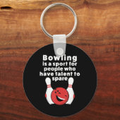 Porte-clés Bowling Amusant Pour Femmes Hommes Ou Enfants (Recto)