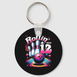 Porte-clés Bowling Anniversaire Rouler Dans La Fête Des 12 An