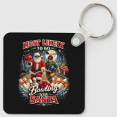 Porte-clés Bowling avec le Père Noël (Dos)