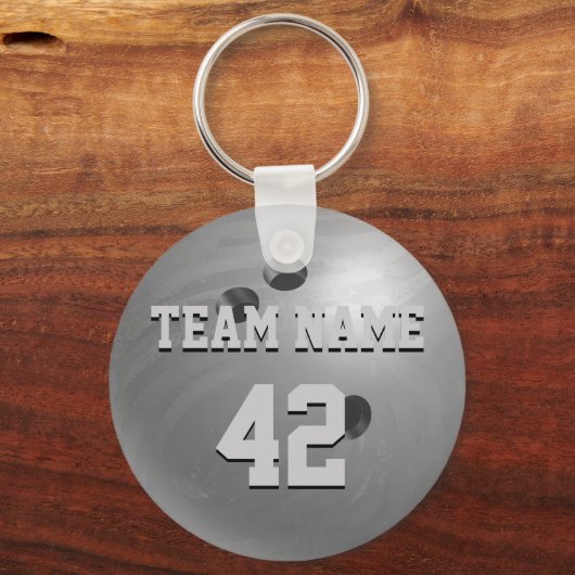 Porte-clés Bowling Ball Grey (Recto)