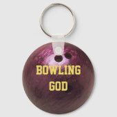 Porte-clés Bowling Ball Look Porte - clé personnalisé (Recto)