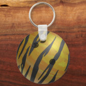 Porte-clés Bowling Ball Tiger Jaune (Recto)